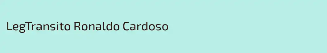 LegTransito Ronaldo Cardoso